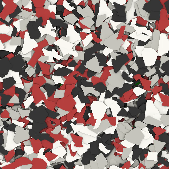 Firecracker flake chip blend